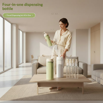 4 In 1 Travel Dispenser Portable Bottles