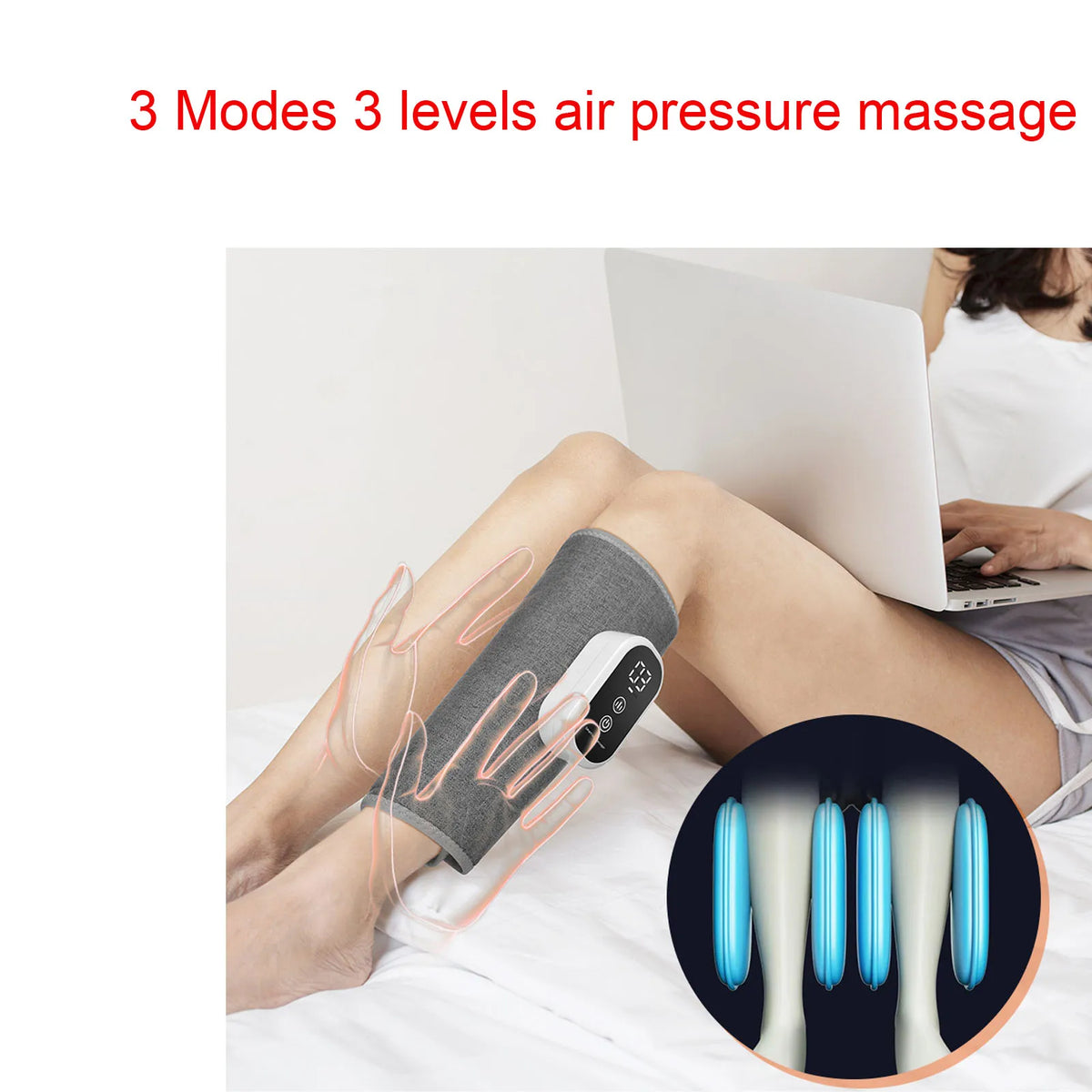 Electric Cordless 360° Air Pressure Calf Leg Massanger