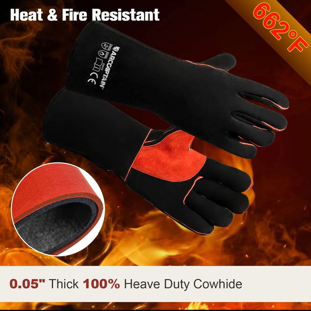 Gloves For Heat Works & Resistant BBQ Glove