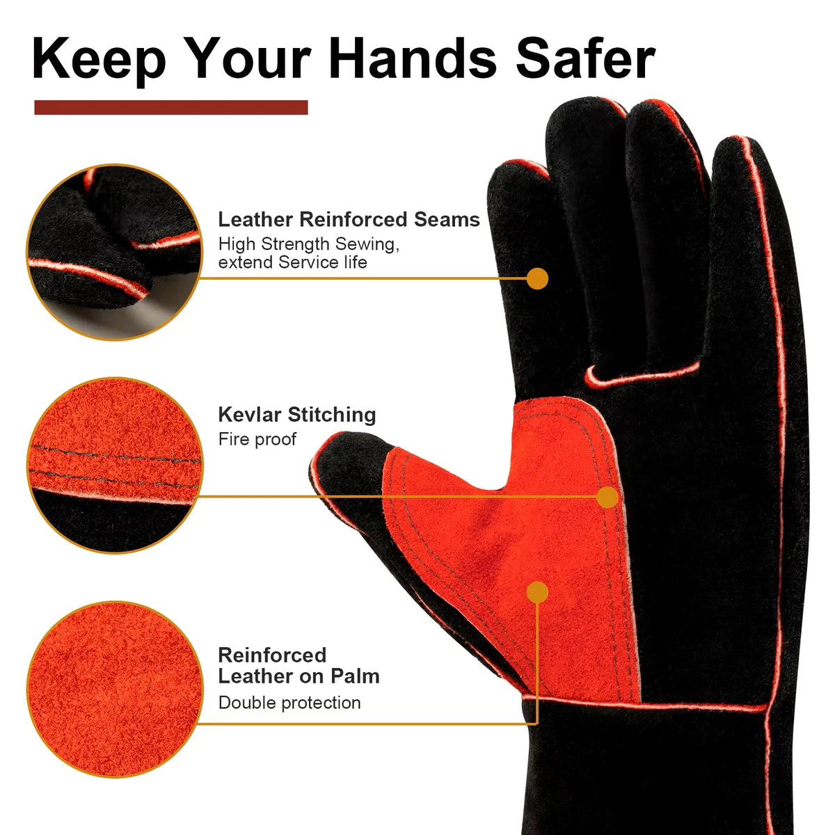 Gloves For Heat Works & Resistant BBQ Glove