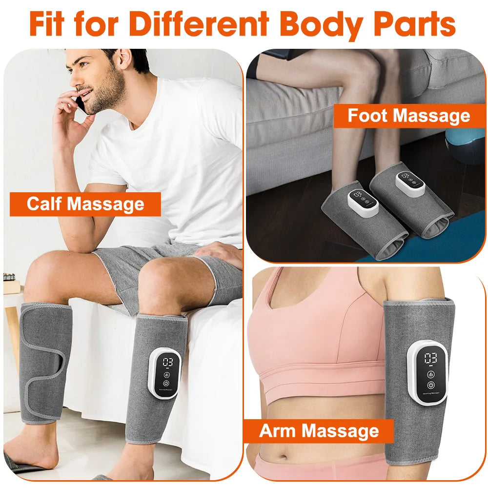Electric Cordless 360° Air Pressure Calf Leg Massanger